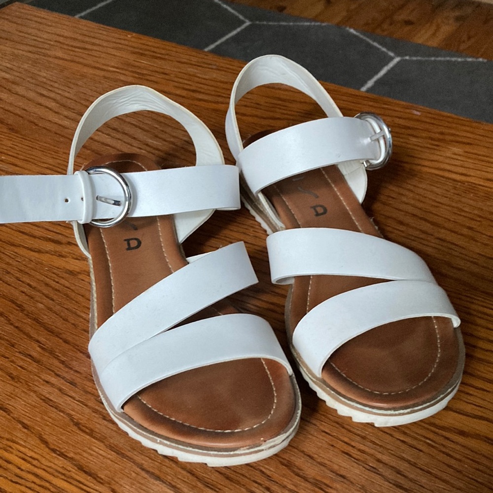Faux Leather Sandals size 6.5